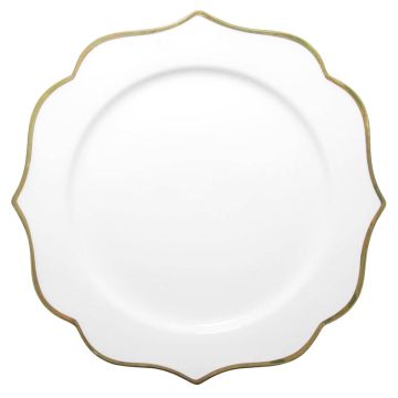 Trieste With Gold Band Dinner Plate
